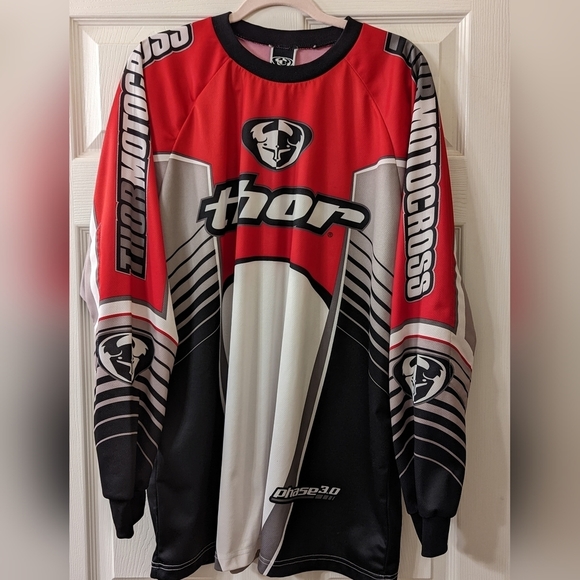 thor Other - 𝅺thor Motocross Phase 3.0 Jersey Men's Size XXLarge Red/Wht/Blk